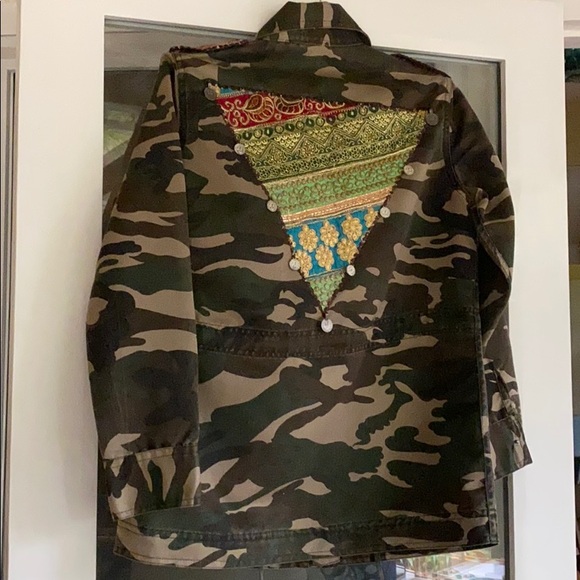 Beautiful Stories Camo Jacket w/ adornments - Picture 6 of 10